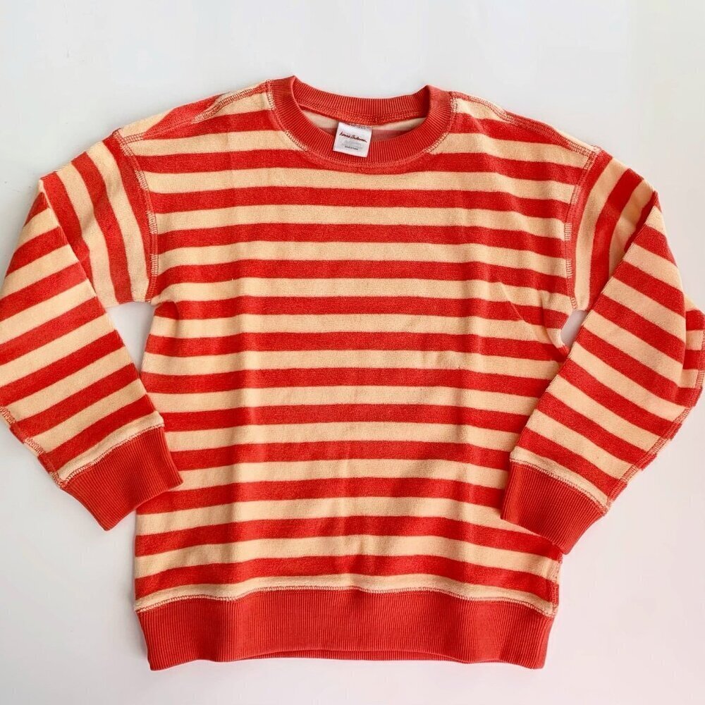 NEW Hanna Andersson kids terry sweatshirt top 6-7 years